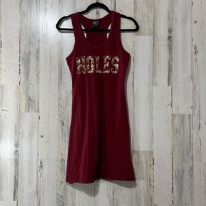 Chic Burgundy Mini Dress with Sequin Detail